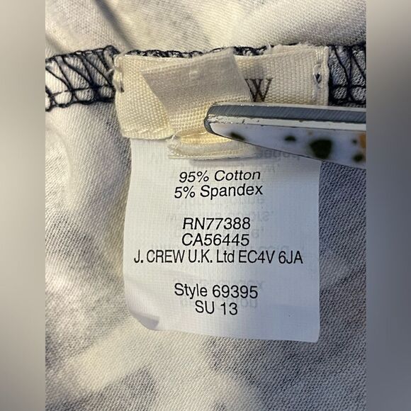 J. Crew Anchor Midi Skirt/Strapless Dress Navy Nautical White Stretch Size S - Picture 5 of 6